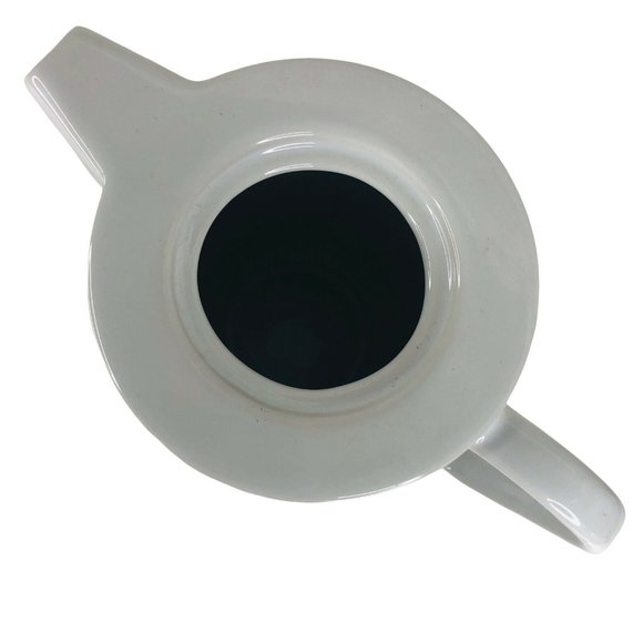 Walt Disney World Mickey Mouse Teapot Blue Brown Stripe White Thailand Unused - Picture 8 of 12